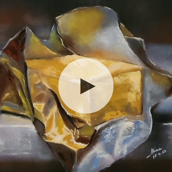 ArteDiAlina.com painting: Spreadable Gold